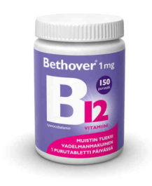 BETHOVER 1 MG B12-VITAMIINI (150 TABL)