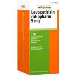 LEVOCETIRIZIN RATIOPHARM 5 mg (100 fol)