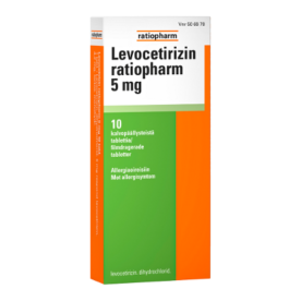 LEVOCETIRIZIN RATIOPHARM 5 mg (10 fol)