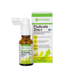 Apteekki FluAcute Zinc+ sitruuna-inkivääri (20 ml)