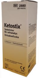 Ketostix reagenssiliuska ketoaineille (50 kpl)